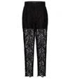 DOLCE & GABBANA COTTON-BLEND LACE STRAIGHT trousers,P00533704