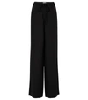 Valentino Wide-leg Silk Cady Couture Pants In Black