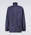 BALENCIAGA STRIPED LIGHTWEIGHT PARKA JACKET,P00513674