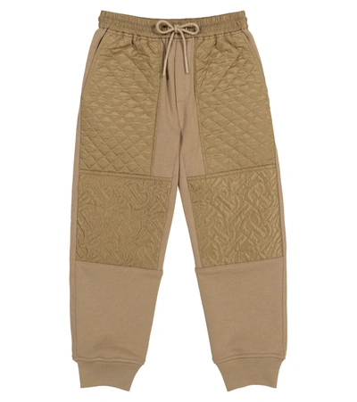 Burberry Beige Trouser For Kids With Logos