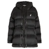 OFF-WHITE BLACK QUILTED SHELL COAT,3964517