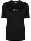 Dsquared2 Logo-print Cotton T-shirt In Black