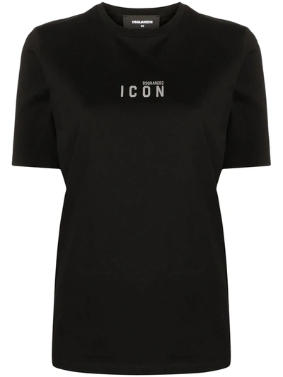 Dsquared2 Logo-print Cotton T-shirt In Blue
