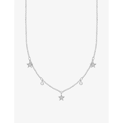 Thomas Sabo Magic Stars Sterling-silver And Cubic Zircona Necklace In White