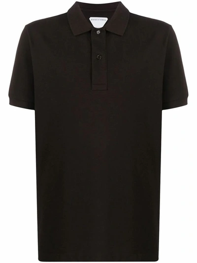 Bottega Veneta Classic Short-sleeve Polo Shirt In Brown