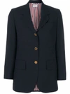 Thom Browne Button Long-sleeved Casual Jacket In Blue