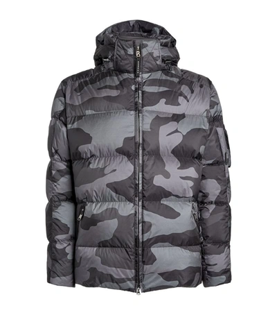 Bogner Simon 2-d Quilted Camouflage-print Down Hooded Ski Jacket In Gray