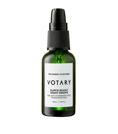 Votary Super Boost Night Drops Cbd And Strawberry Seed 30ml In White