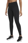 Nike Women's Sculpt Luxury Dri-fit Ankle Leggings In Black/ White