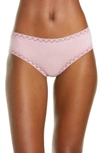 Natori Bliss Cotton Girl Briefs In Spanish Rose