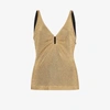 FENDI TANKTOP IN METALLIC-OPTIK,FS7380AC4115860477