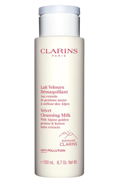 Clarins Velvet Facial Milk Cleanser 6.7 Oz. In White