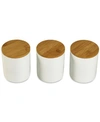 TABLETOPS UNLIMITED SET OF 3 CANISTERS