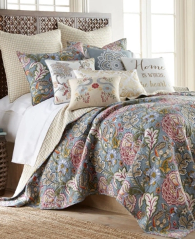 Levtex Angelica Spring Jacobean Floral 2-pc. Quilt Set, Twin In Blue