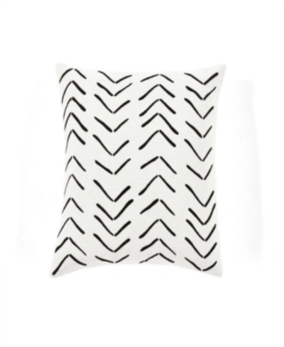 Lush Decor Hygge Row Decorative Single Pillow Cover, 20" X 20" In White