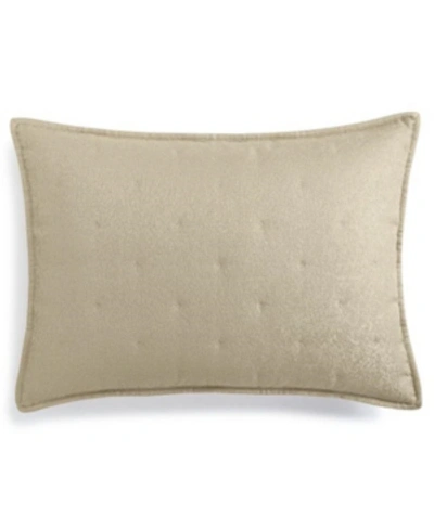 Hotel Collection Moonstone Quilted Sham, Standard, Created For Macy's Bedding In Gold