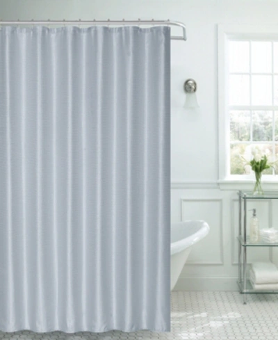 Dainty Home Waffle Weave Shower Curtain, 70" W X 72" L In Silver-tone
