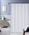 DAINTY HOME WAFFLE WEAVE SHOWER CURTAIN, 70" W X 72" L BEDDING