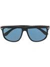 Ray Ban D-frame Sunglasses In Black