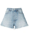 3X1 DISTRESSED DENIM SHORTS