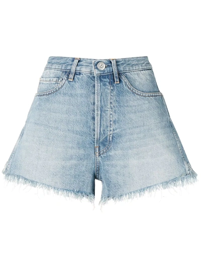 3x1 Distressed Denim Shorts In Blue