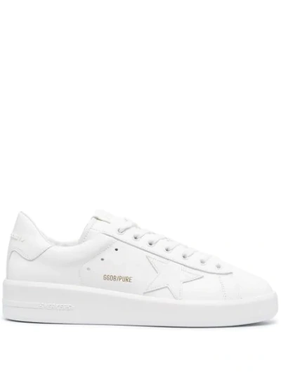 Golden Goose Purestar White Leather Trainers