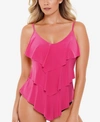 MAGICSUIT RITA TIERED SLIMMING TANKINI TOP WOMEN'S SWIMSUIT