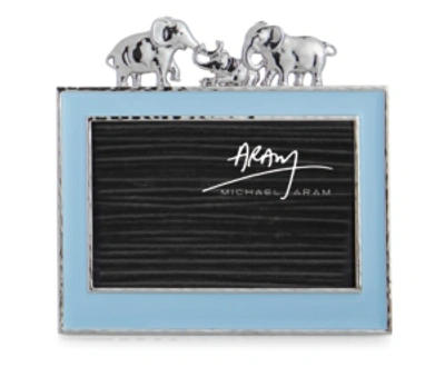 Michael Aram Elephant 4x6" Blue Frame