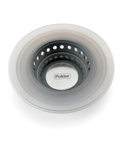 Polder Pop Up Strainer Stopper In Gray