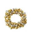 Saro Lifestyle Petite Jingle Bell Napkin Ring, Set Of 4 In Multi