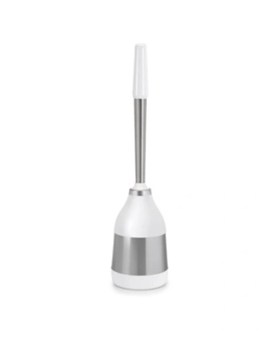 Polder Toilet Brush Caddy In White