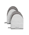 Kitchenaid Albany Mini 2-pc. Oven Mitt Set In Grey
