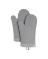 Kitchenaid Ribbed Soft Silicone 2-pc. Oven Mitt Set In Grey