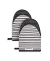 Kitchenaid Albany Mini 2-pc. Oven Mitt Set In Onyx Black