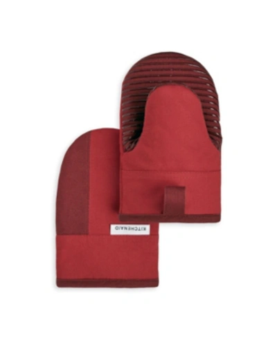 Kitchenaid Beacon Mini 2-pc. Oven Mitt Set In Red