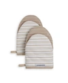 Kitchenaid Albany Mini 2-pc. Oven Mitt Set In Milkshake