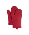 Kitchenaid Ribbed Soft Silicone 2-pc. Oven Mitt Set In Passion Red