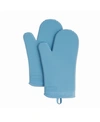 Kitchenaid Ribbed Soft Silicone 2-pc. Oven Mitt Set In Blue Velvet