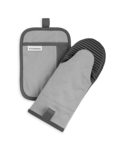 Kitchenaid Beacon Set Of 2 Pot Holders, In Cool Grey