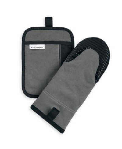 Kitchenaid Beacon Set Of 2 Pot Holders, In Contour Silver