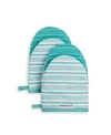 Kitchenaid Albany Mini 2-pc. Oven Mitt Set In Aqua Sky