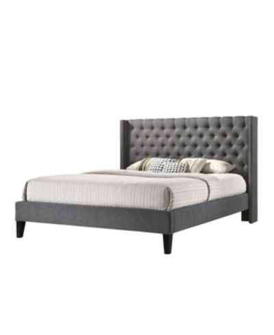 Luxeo Pacifica King-size Platform Contemporary Bed In Gray