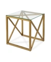 Hudson & Canal Dixon Side Table In Gold-tone