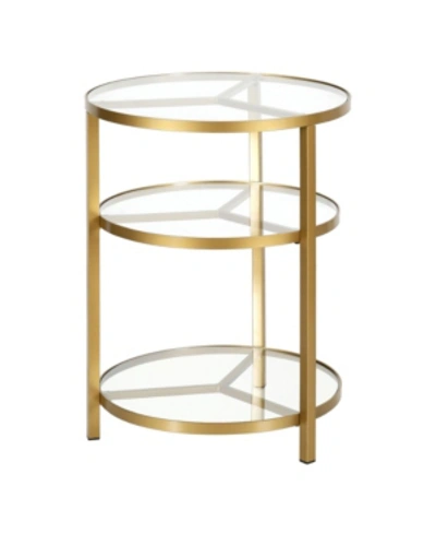 Hudson & Canal Helena Side Table In Gold-tone