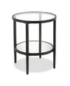 Hudson & Canal Hera Round Side Table In Black