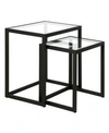 Hudson & Canal Rocco Nesting Side Table, Set Of 2 In Black