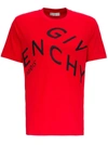 GIVENCHY COTTON T-SHIRT WITH REFRACTED LOGO