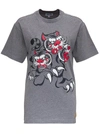 Kenzo Kansai Yamamoto Three Tigers T-shirt In Grey