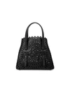 Alaïa Mini Mina Perforated Leather Tote In Black