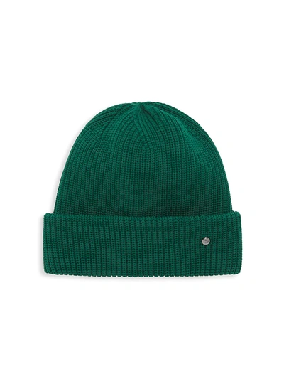 New Era Knitted Beanie In Open Green